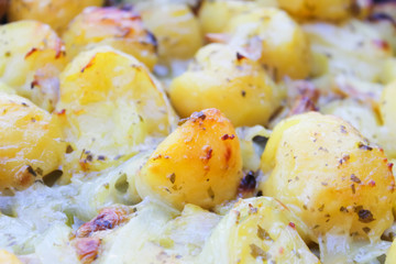 baked potato close up