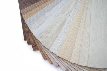 Samples of laminate make a new floor for renovate or new floor in the house or the building or commercial building