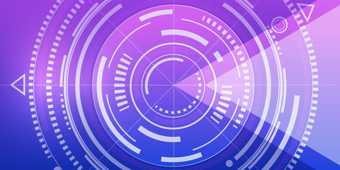  Futuristic interface, HUD, vector background.Technology banner.