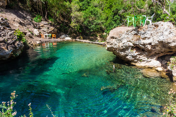 Clear water of