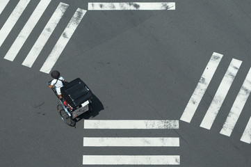 zebrastreifen und riksha