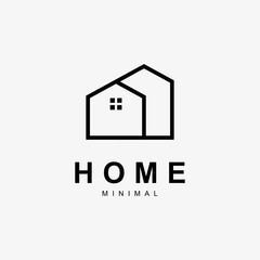 creative home logo minimal detailing with clean background.