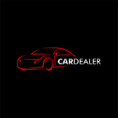 Obraz na płótnie Canvas Car logo icon with modern style