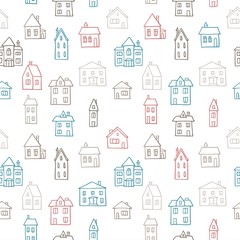 House doodle pattern