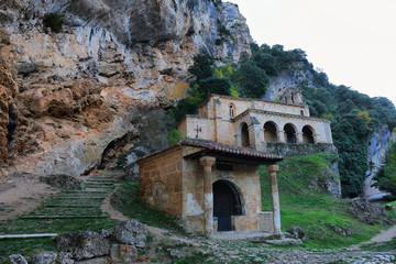 Small church at the side of the road, Tobera, Burgos, Spain