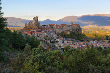 Panoramic view of Frias, Burgos, Spain