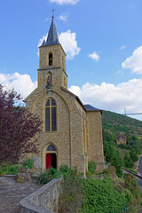 Fototapeta na wymiar Eglise de Peyre, Vallée du Tarn, Aveyron, Midi-Pyrénées, France