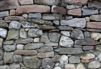 old stone wall of stones