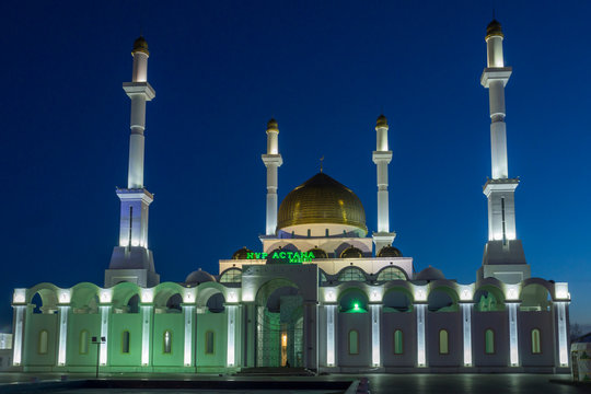 The NUR-ASTANA mosque in Astana, Kazakhstan
