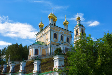 Fototapeta na wymiar Stone Resurrection Church, Ples, Russia