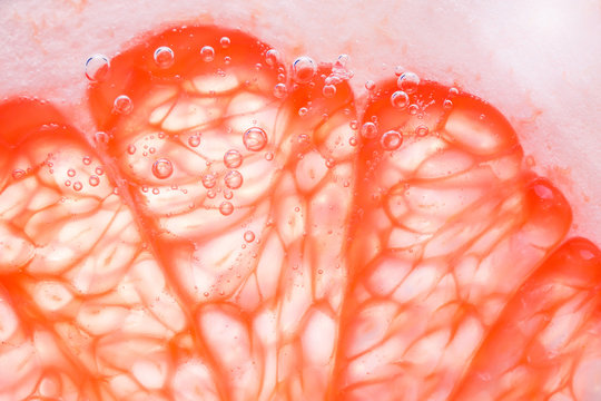 grapefruit close - up macro