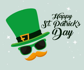 st partick celebration with hat and mustache