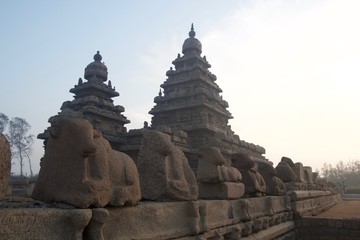 Fototapeta na wymiar Mahabalipuram Shore temple
