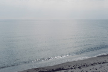 Obraz premium Misty sea in Sweden, eastcoast, dimma på Österlen 