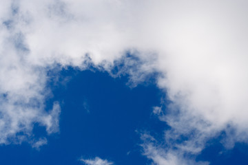 blue sky with white clouds