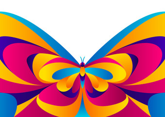 Plakat Background design with butterfly.