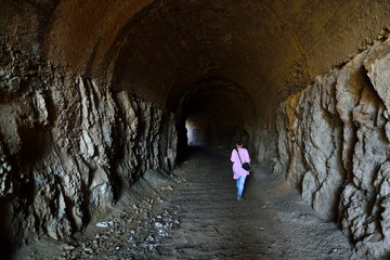 Galleria della ex linea ferroviara mineraria del Sulcis