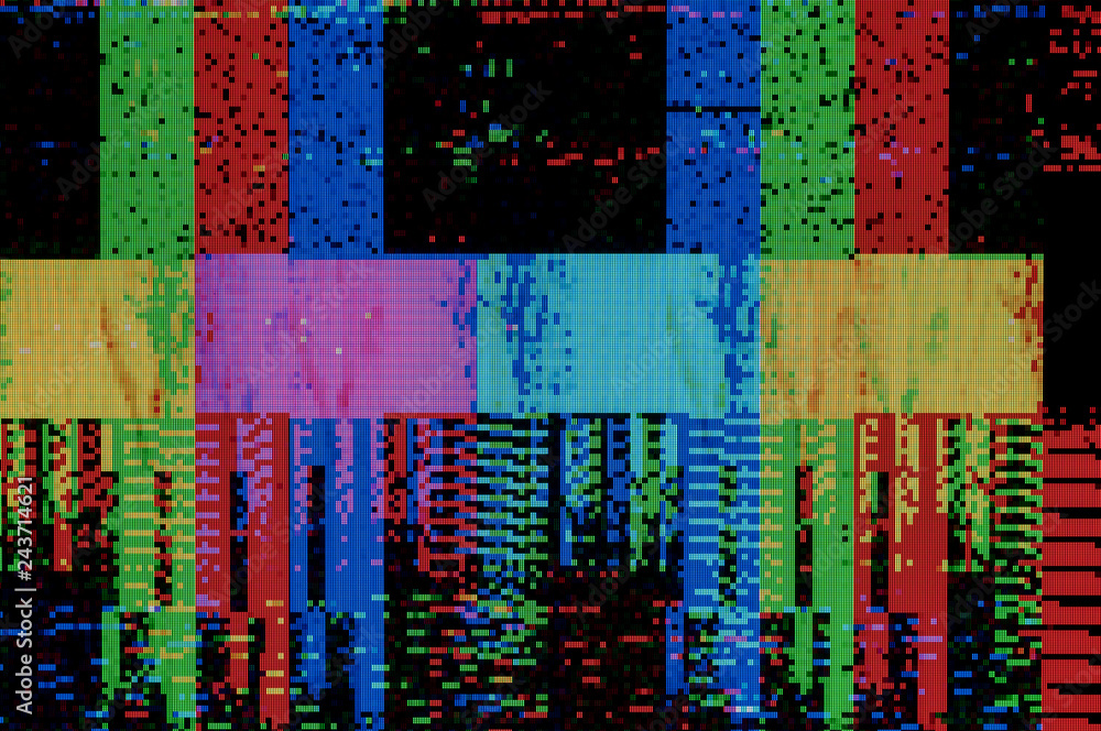 Poster pixel pattern of a digital glitch / abstract background, pattern of a digital glitch.