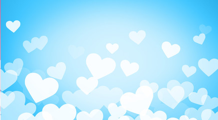 Abstract Valentina Day background with hearts