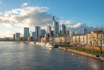 Naklejka premium skyline of Frankfurt am Main