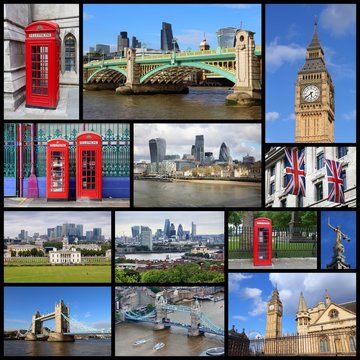 London UK collage