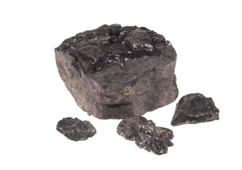 coal isolated on white background
