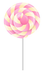 Lollipop isolated on white background