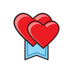 Familys day outline color icon on white background for graphic and web design, Modern simple vector sign. Internet concept. Trendy symbol for website design web button or mobile app