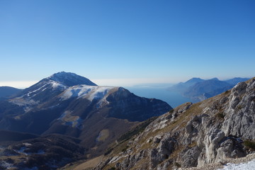 The Altissimo Peak of Nago in northern Italy Prealps