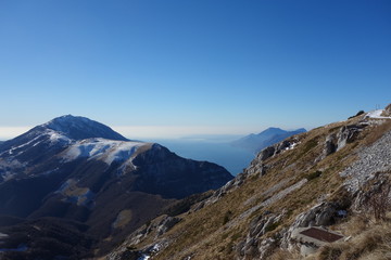 The Altissimo Peak of Nago in northern Italy Prealps