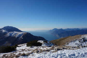 Fototapeta na wymiar The Altissimo Peak of Nago in northern Italy Prealps