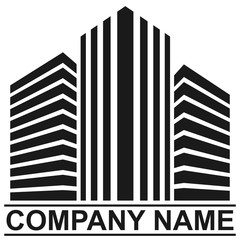 Real estate company vector logo symbol