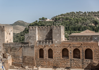 Alcazaba of the Alhambra in Granada, Andalusia