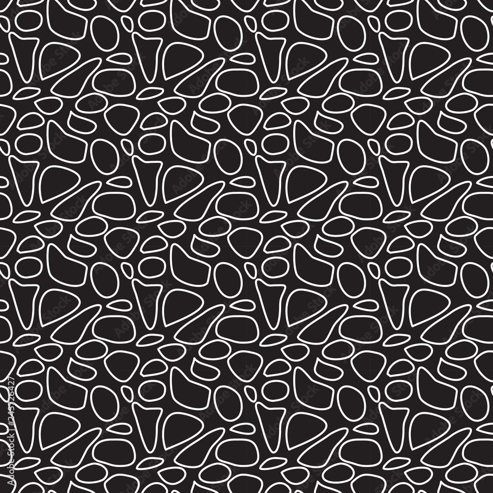 Poster mosaic seamless pattern. vector abstract background.