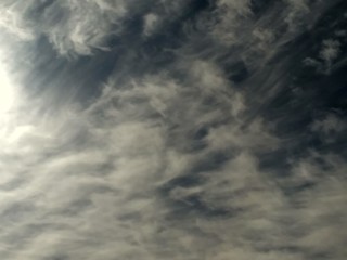 Incredibly beautiful curly wavy clouds