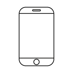 cellphone device on white background