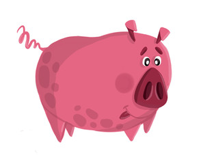 Cute pig cartoon