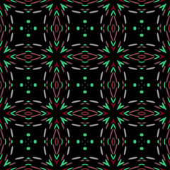 Seamless background pattern with a variety of multicolored lines.