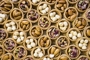 Baklava at a bazar in Istanbul.