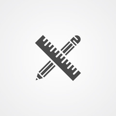 Drawing tools vector icon sign symbol