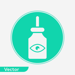 Eye drop vector icon sign symbol