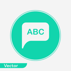 Speech bubble vector icon sign symbol