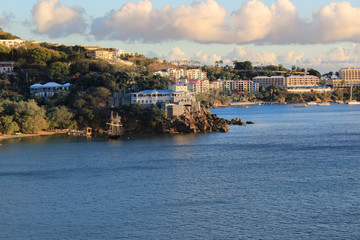 Naklejka premium St. Thomas coast, USVI