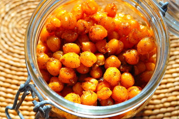 Roasted Garbanzo Beans with Cumin and Chili Powder