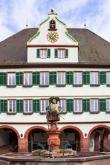 Weil Der Stadt, Germany, Jan 14, 2019: Johannes Kepler's Motherland Old german town near Stuttgart Ancient renaissance architecture of medieval town Germany Famouse mathematician and astronom was born - 243733664
