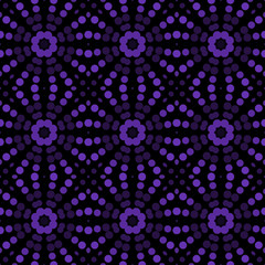 Seamless abstract pattern background with a variety of colored circles.