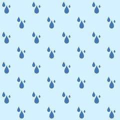 Abstract seamless pattern of raindrops.