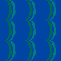 Seamless pattern background with multi-colored wavy lines.