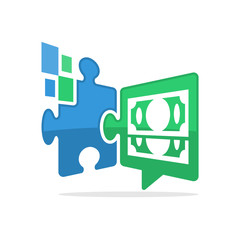 Obraz premium Vector illustration icon with the concept of online media solutions that communicate about financial information