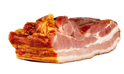 Smoked pork bacon